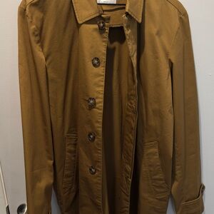 Old Navy Men's Brown Trench Coat Size M